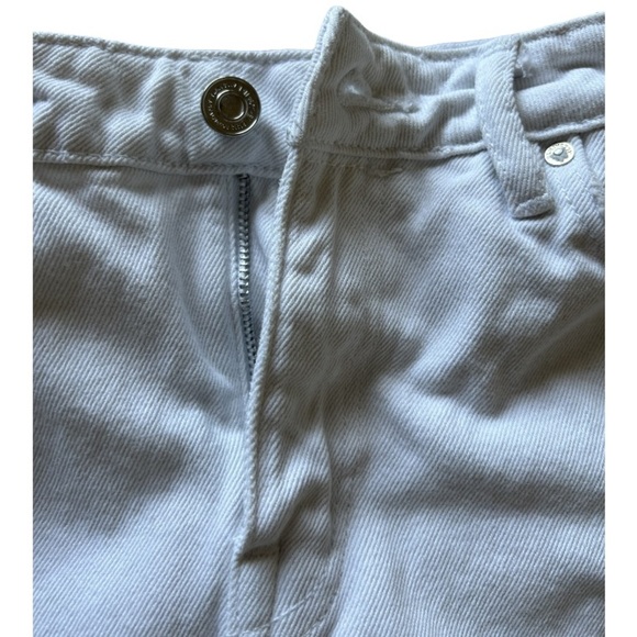 ALLSAINTS Woman’s Small White Ripped Denim Mini Skirt - Picture 7 of 9